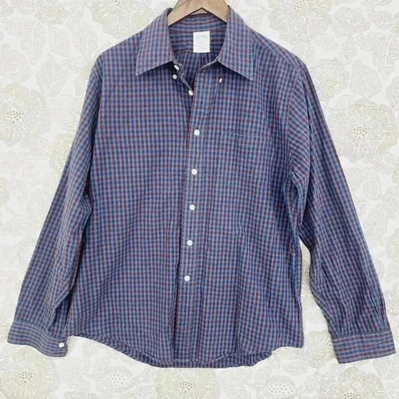 Brooks Brothers Button down Long sleeve Plaid Men's Shirt Size L - Picture 1 of 5